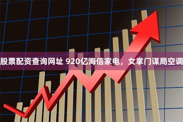 股票配资查询网址 920亿海信家电，女掌门谋局空调