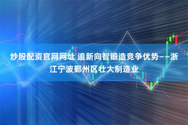 炒股配资官网网址 追新向智锻造竞争优势——浙江宁波鄞州区壮大制造业